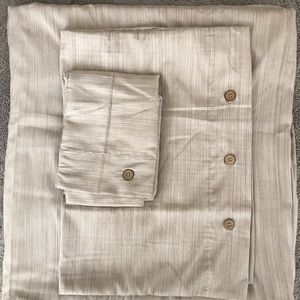 Queen light beige duvet cover and 2 shams